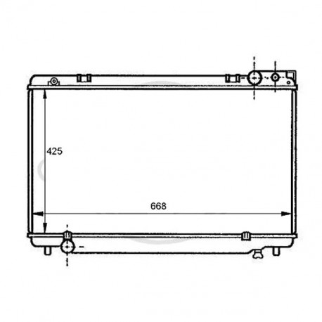 Radiateur refroidissement du moteur Toyota Previa 90-00