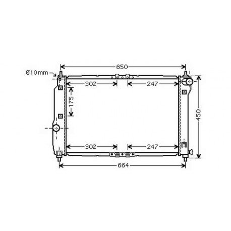 Radiateur refroidissement du moteur Chevrolet / Daewoo Kalos  apres 02