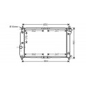 Radiateur refroidissement du moteur Chevrolet / Daewoo Kalos  apres 02