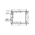 Radiateur refroidissement du moteur Chevrolet / Daewoo Kalos  apres 02