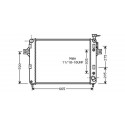  Radiateur GRAND CHEROKEE II. 4.7 V8. 4701cc. +/- AC. 