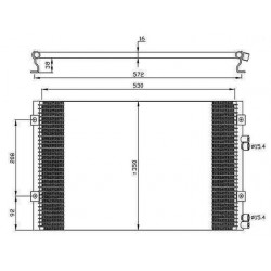  Condenseur de clim. PT-CRUISER. 2.2 CRD 