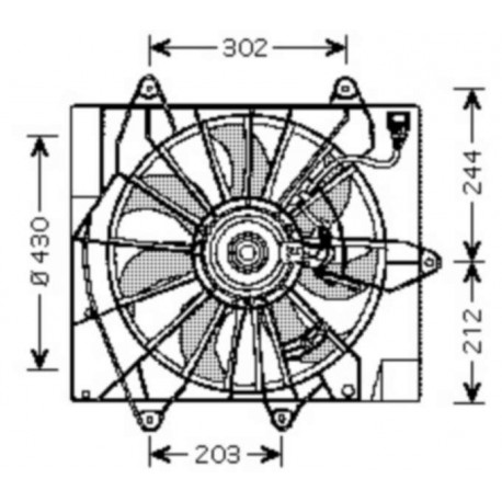  motoVentilateur PT-CRUISER. M/A+/-AC.2.4i-16V.164kw 