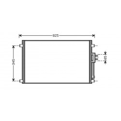 Condenseur climatisation Chrysler Voyager 01-04