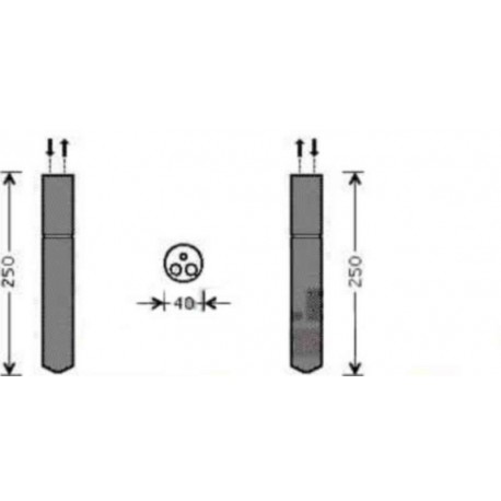  déshydrateur CITROEN C5 2.2HDI 125KW/2.7HDI 150KW 