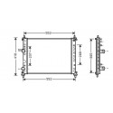 Radiateur refroidissement du moteur Fiat Multipla 04-08