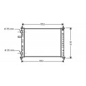 Radiateur refroidissement du moteur Fiat Multipla 99-04