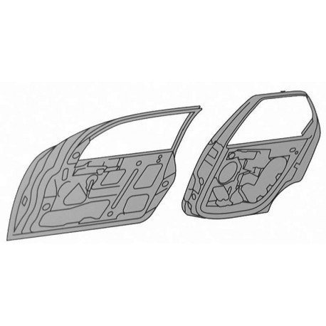 Porte Carrosserie gauche (Côté conducteur) Ford Fiesta 05-08