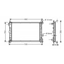Radiateur refroidissement du moteur Ford Focus 01-04