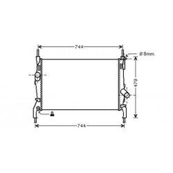 Radiateur refroidissement du moteur Ford Transit apres 2006