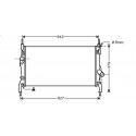 Radiateur refroidissement du moteur Ford Transit apres 2006