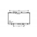 Radiateur refroidissement du moteur Honda Accord 05-08 Berline / Break