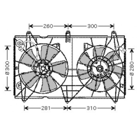 Ventilateur refroidissement du moteur Honda Accord 03-05 Berline / Break Honda Accord 05-08 Berline / Break