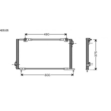  Condenseur HONDA ACCORD. seulement BERLINE 