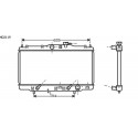Radiateur refroidissement du moteur Honda Accord Berline 98-02