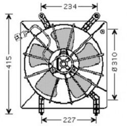  Ventilateur Radiateur HONDA ACCORD. TYP. DENSO 