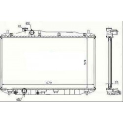 Radiateur refroidissement du moteur Honda Civic 05-08