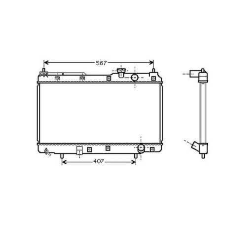 Radiateur refroidissement du moteur Honda CR-V 97-02