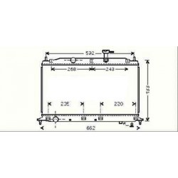 Radiateur refroidissement du moteur Hyundai Accent apres 2006