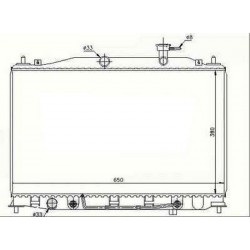 Radiateur refroidissement du moteur Hyundai Accent apres 2006