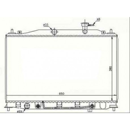 Radiateur refroidissement du moteur Hyundai Accent apres 2006