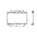 Radiateur refroidissement du moteur Hyundai Coupe 02-05