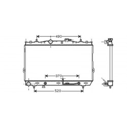 Radiateur refroidissement du moteur Hyundai Elantra apres 2003