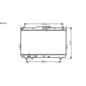 Radiateur refroidissement du moteur Hyundai Santa Fe 00-06