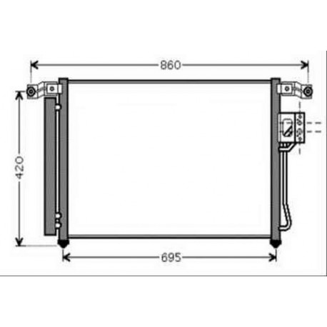 Condenseur climatisation Hyundai Santa Fe 06-09