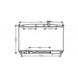 Radiateur refroidissement du moteur Hyundai Santa Fe 06-09