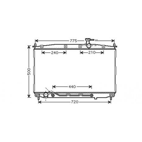 Radiateur refroidissement du moteur Hyundai Santa Fe 06-09