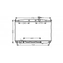Radiateur refroidissement du moteur Hyundai Santa Fe 06-09