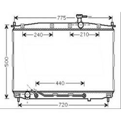 Radiateur refroidissement du moteur Hyundai Santa Fe 06-09