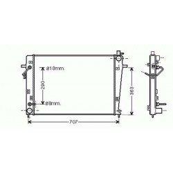 Radiateur refroidissement du moteur Kia Sportage 04-08