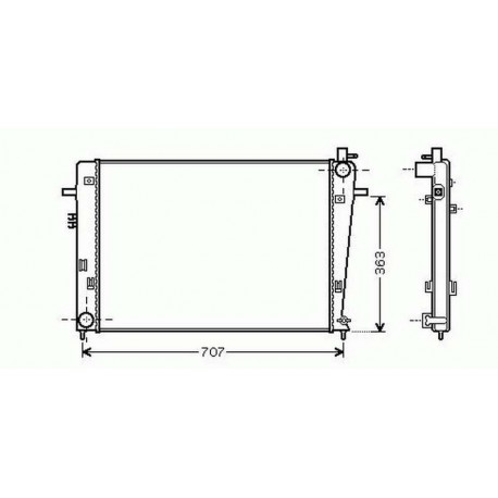 Radiateur refroidissement du moteur Hyundai Tucson 04-10