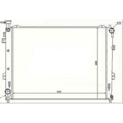 Radiateur refroidissement du moteur Kia Carens apres 2006