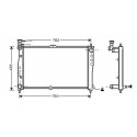 Radiateur refroidissement du moteur Kia Carnival I 99-00