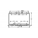 Radiateur refroidissement du moteur Kia Rio II apres 2005 (4 / 5 portes)