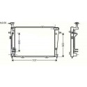 Radiateur refroidissement du moteur Hyundai Tucson 04-10 Kia Sportage 04-08