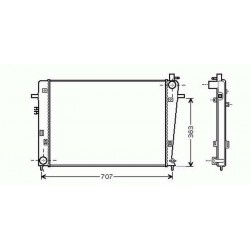 Radiateur refroidissement du moteur Hyundai Tucson 04-10 Kia Sportage 04-08