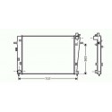 Radiateur refroidissement du moteur Hyundai Tucson 04-10 Kia Sportage 04-08