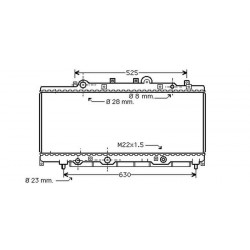Radiateur refroidissement du moteur Lancia Ypsilon 00-03
