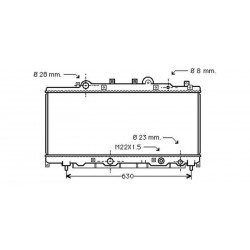 Radiateur refroidissement du moteur Lancia Ypsilon 00-03