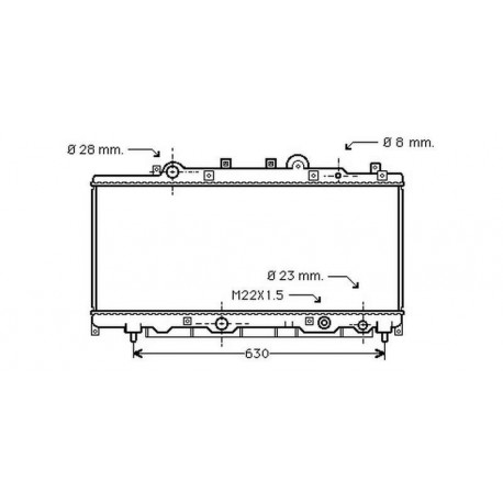Radiateur refroidissement du moteur Lancia Ypsilon 00-03