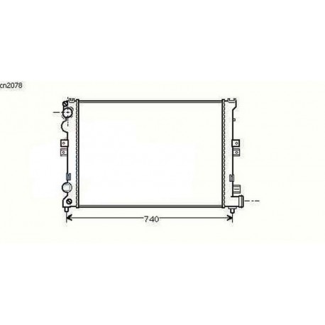 Radiateur refroidissement du moteur Lancia Zeta 95-02