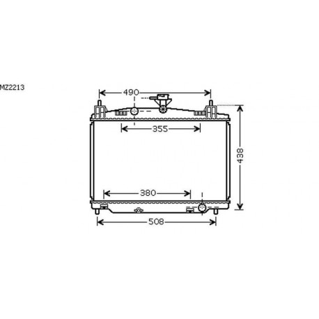 Radiateur refroidissement du moteur Mazda 2 apres 2007