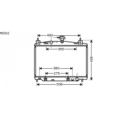 Radiateur refroidissement du moteur Mazda 2 apres 2007
