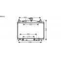 Radiateur refroidissement du moteur Mazda 2 apres 2007