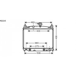 Radiateur refroidissement du moteur Mazda 2 apres 2007