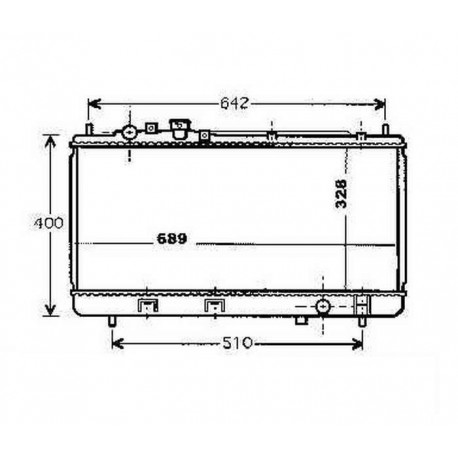 Radiateur refroidissement du moteur Mazda 323 S/F 00-03 (4 / 5 portes)